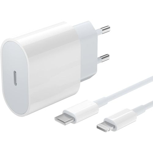 20w Chargeur Usb C Rapide Pour A Pple Iphone 12 Pro/ 12/12 Mini/ 12 Pro Max/ 14/13/ 12/11/ X/Xs/Xs Max/Xr/Se 2022/8/ 7/ Ipad/Airpods, Adaptateur Secteur Type C Pd Avec 1.5m Cable Berls