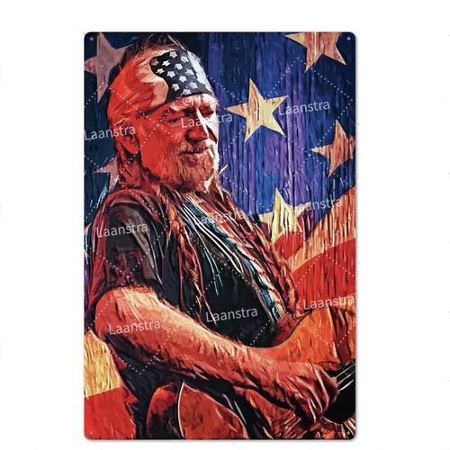 20x30cm - Affiche De Chanteur De Musique De Groupe De Rock, Vintage, En Mtal, En tain, Pour Homme, Grotte, Bar, Caf, Dcoration Murale, Vintage, Peinture