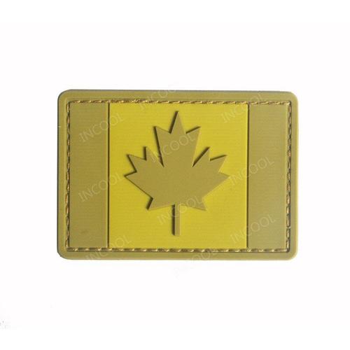 21 Pvc No Loop 7.5x5 -Patchs Brods En Feuille D'rable,Drapeaux Militaires Du Canada,Emblmes Tactiques Appliqus,Badges Brods