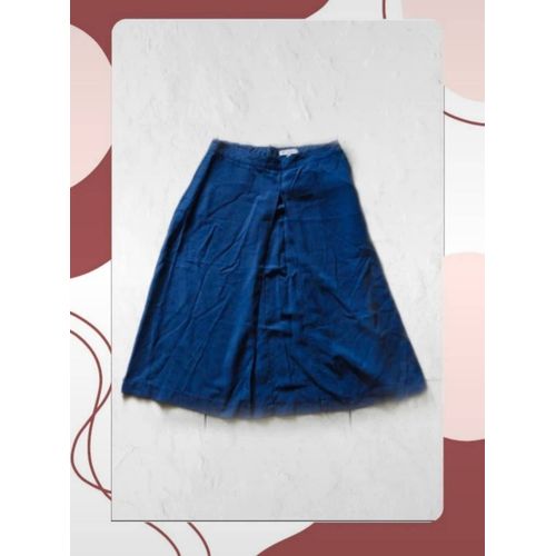 Jupe Trapèze Bleue Tencel Scottage M/38