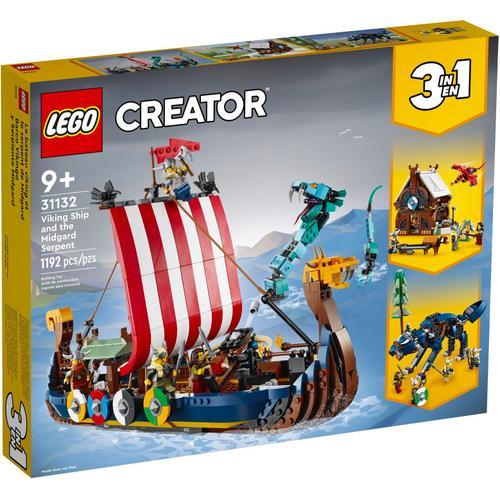 Lego Creator - Le Bateau Viking Et Le Serpent De Midgard - 31132