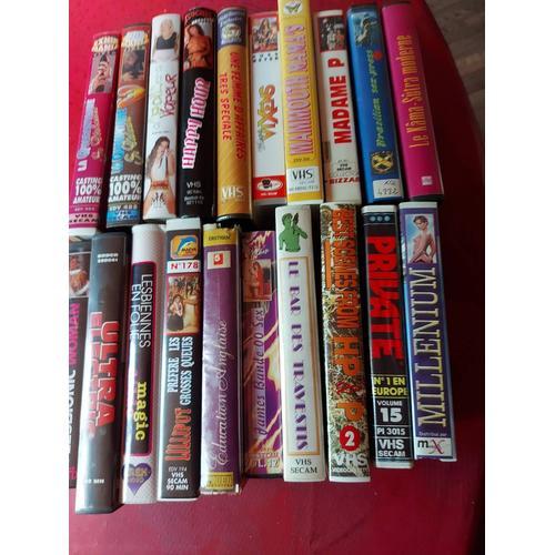 20 Cassettes Vhs Erotiques 