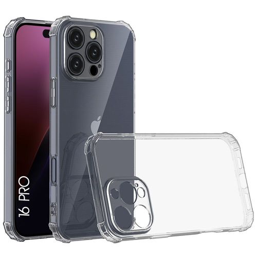 Coque Pour Iphone 16 Pro - Silicone Antichoc Anti Rayures Transparent Slim Coins Renforcés - E.F.Connection