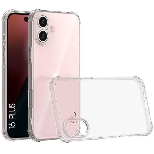 Coque Silicone Pour Iphone 16 Plus - Coins Renforcés Transparent Antichoc - E.F.Connection