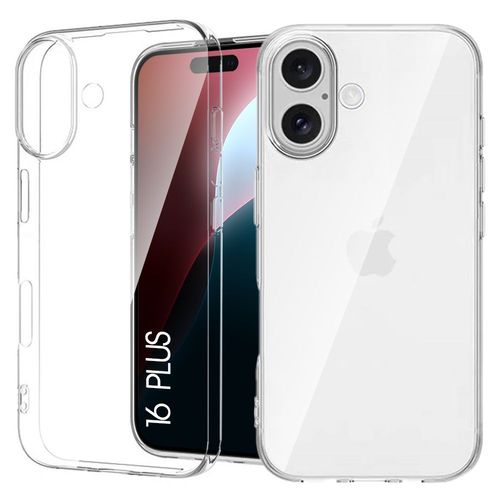 Coque Pour Iphone 16 Plus, Souple Protection Renforcée Antichoc Silicone Transparent - E.F.Connection