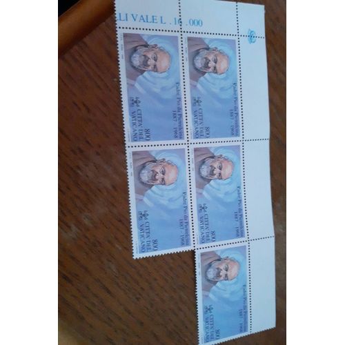 5 Timbres "Padre Pio Da Pietrelcina 1887-1968"