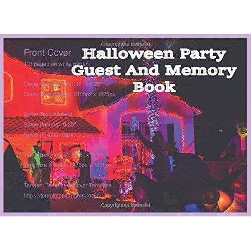 Halloween Party Guest And Memory Book: All Saints Eve Party Guest Book All Hallows Eve Memory Book Guestbook October Spooky Night Celebration