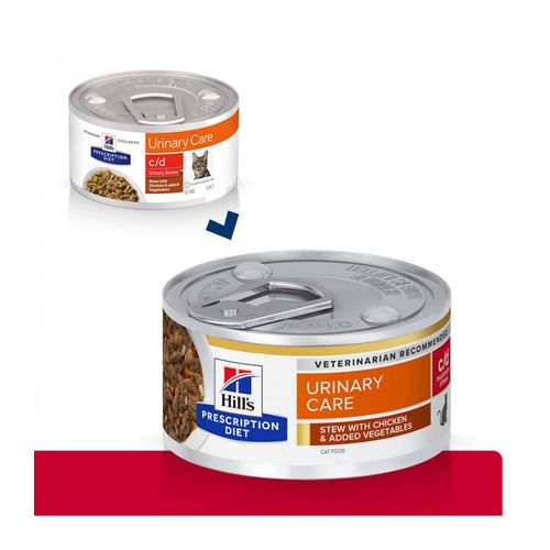 Pâtée C/D Urinary Stress Multicare Mijotes Chat 24x82g - Prescription Diet