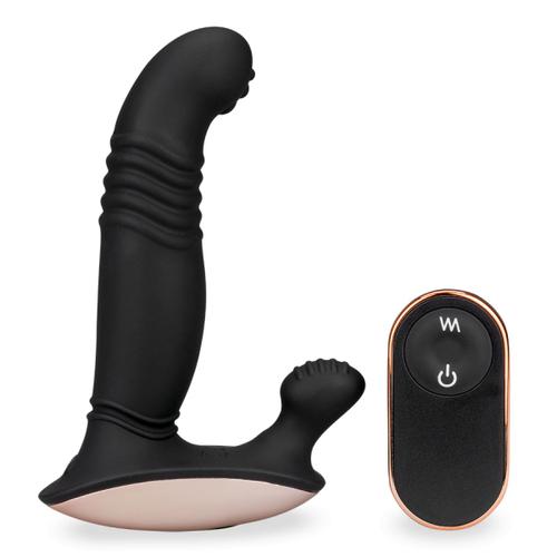 Vibromasseur Vibro Homme Gode Anal Stimulateur De Prostate Va-Et-Vient Automatique Mains Libres, Vibrant Et Chauffant Click