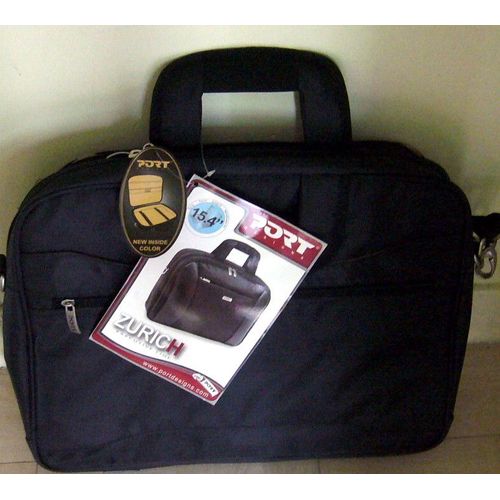 sacoche ordinateur 15'6 noir Port ZURICH neuf