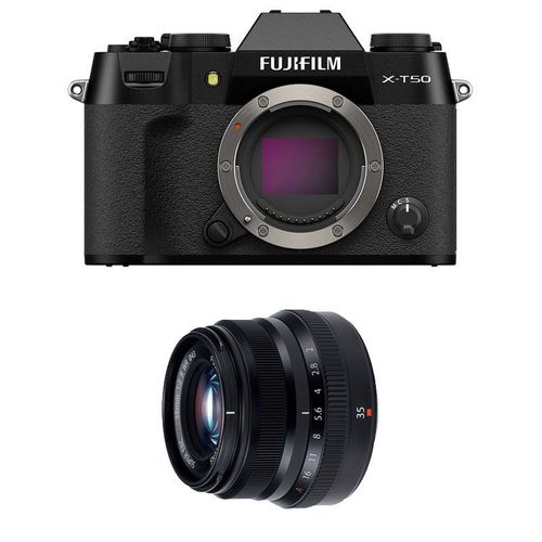 FUJIFILM X-T50 NOIR + 35mm f/2 WR Garanti 3 ans