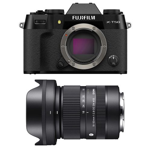 FUJIFILM X-T50 NOIR + SIGMA 18-50 Garanti 3 ans