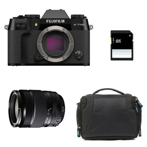 FUJIFILM X-T50 NOIR + 18-135 Garanti 3 ans + Sac + Carte SD 8 Go