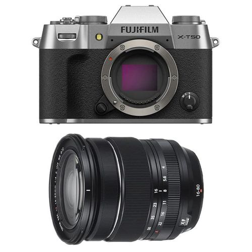 FUJIFILM X-T50 SILVER + 16-80 Garanti 3 ans