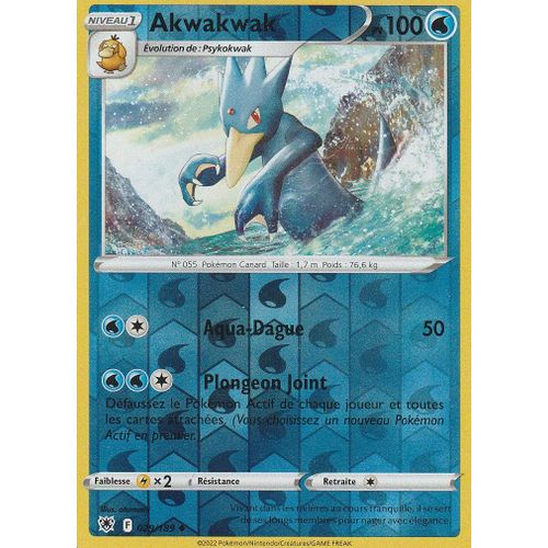 Carte Pokemon - Akwakwak - 029/189 - Reverse - Eb10 - Astres Radieux -