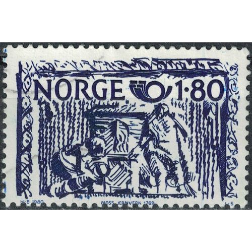 Norvège 1980 Oblitéré Used Art Appliqué Du Xix Siècle