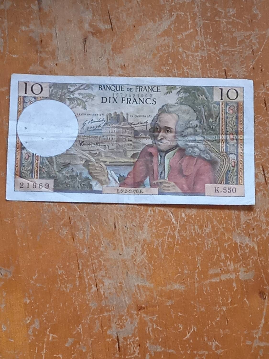 10 Francs Voltaire