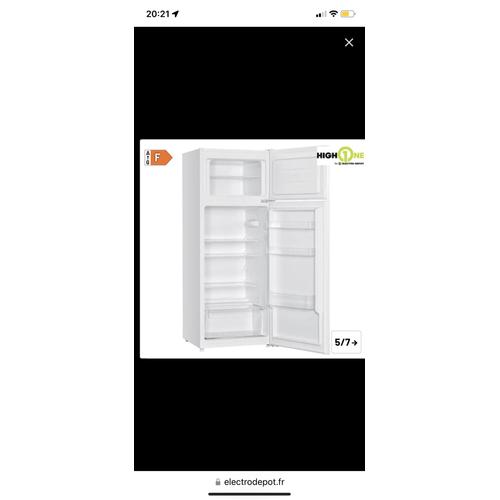 Réfrigérateur 2 portes avec congélateur HIGH ONE