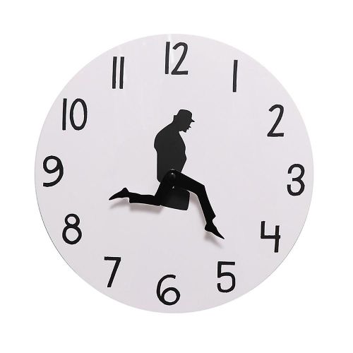 Wall Clock Sweep Seconds Silent Ministry of Silly Walks Clock Decor
