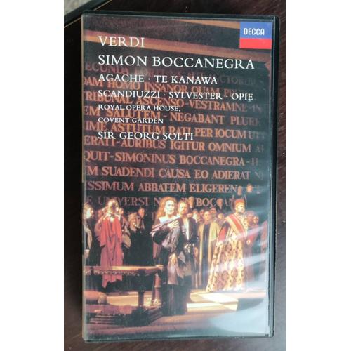 Giuseppe Verdi, Simon Boccanegra - Cassette Vidéo Hifi Stéréo 135min