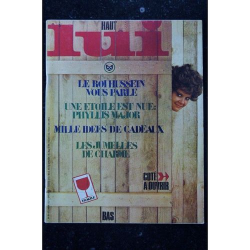 Lui 095 Decembre 1971 Interview Roi Hussein Phyllis Major Nude Henri Verneuil Coquines Faroum Gorgoulof Pin-Up Aslan