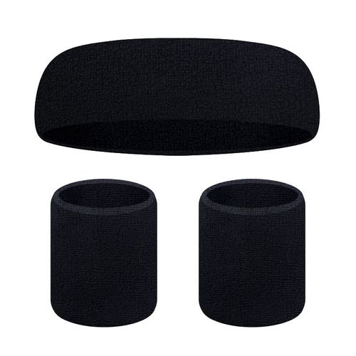Ensemble De 3 Bandeaux Anti-Transpiration Le Noir