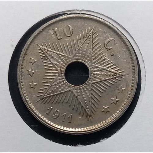 Monnaie Congo Belge 10 Centimes - Albert I -1911
