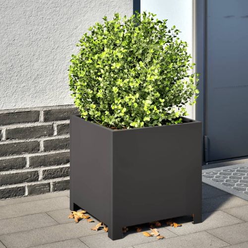 Vidaxl Jardinière Noir 40x40x40 Cm Acier