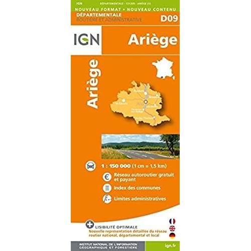 Ariège Dép 09 (Ign Map)