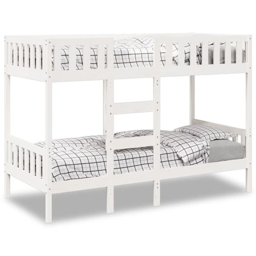 Vidaxl Lit Superposé Blanc 80x200 Cm Bois De Pin Massif