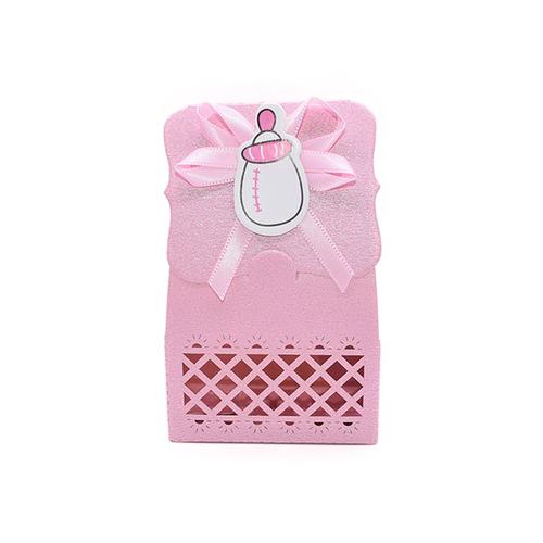 Papier Cadeau ,B02 Pink Bottle--Sacs Cadeaux Pour Filles Et Garçons, 12 Pièces/Lot, Mini Boîtes À Bonbons Et Chocolats Pour Cadeaux
