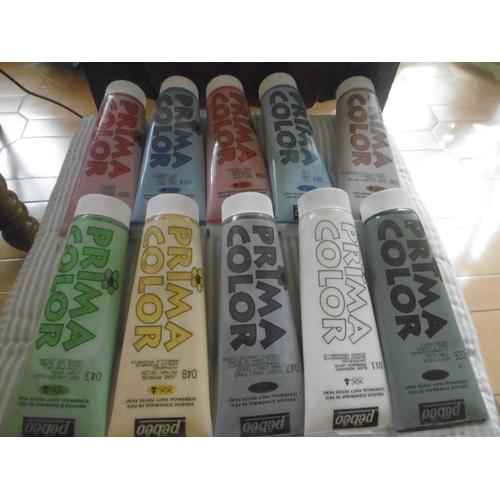 Tube Gouache En Pate Primacolor 250ml Lot De 10 Pebeo