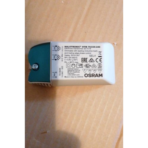 Transformateur électronique OSRAM Halotronic HTM 70/230-240/12 