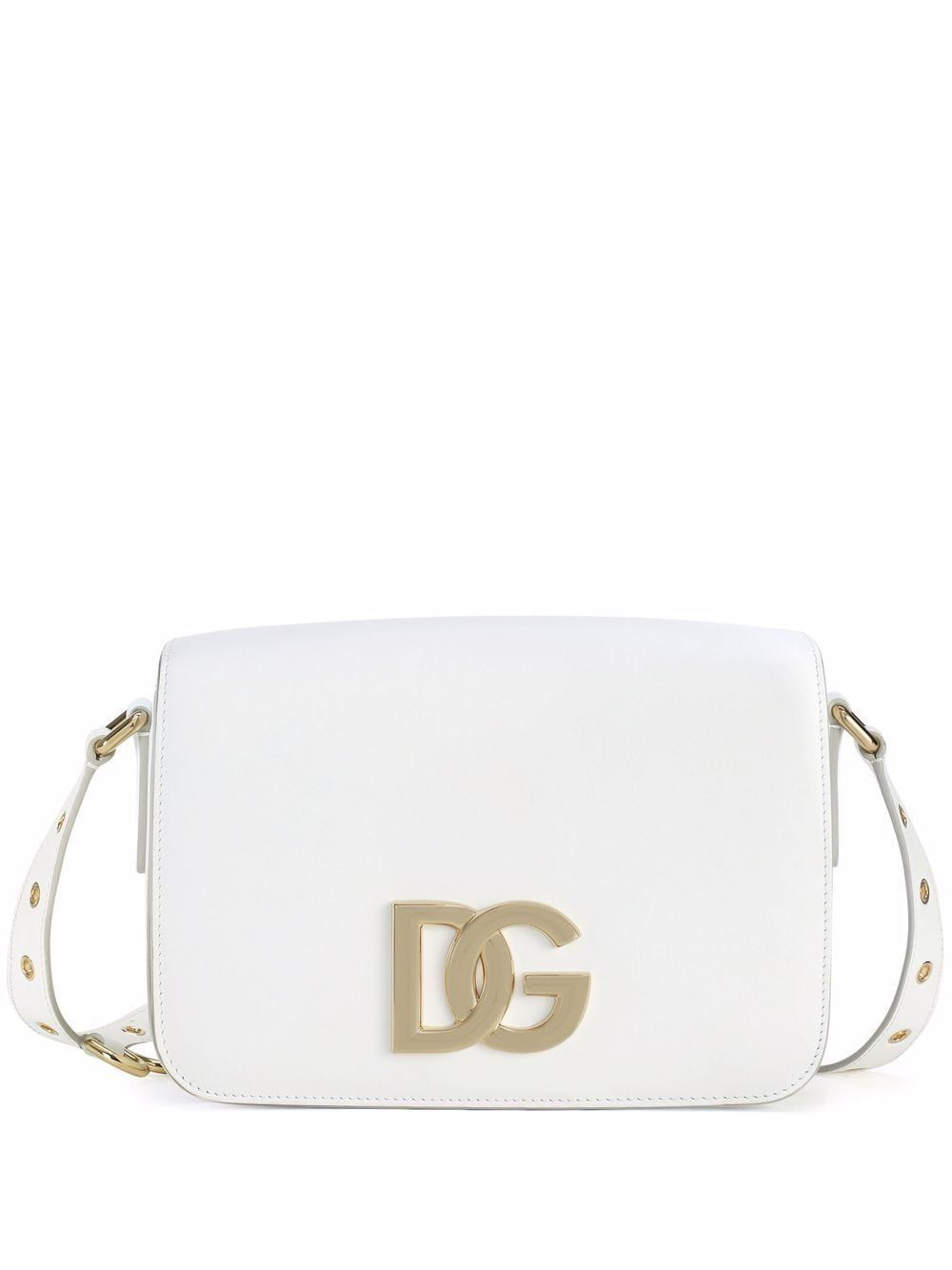 Femme Sacs porté épaule Sacs porté épaule Dolce & Gabbana Sac DG en cuir Cuir Dolce & Gabbana en coloris Blanc 