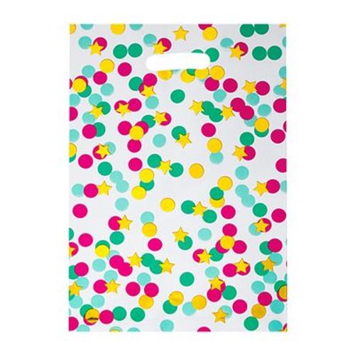 Papier Cadeau ,White Red Dots-50pcs-16.5x25cm--Sac En Film'aluminium Pour Décoration De Fête, Petite Étoile À Cinq Branches, Couleur