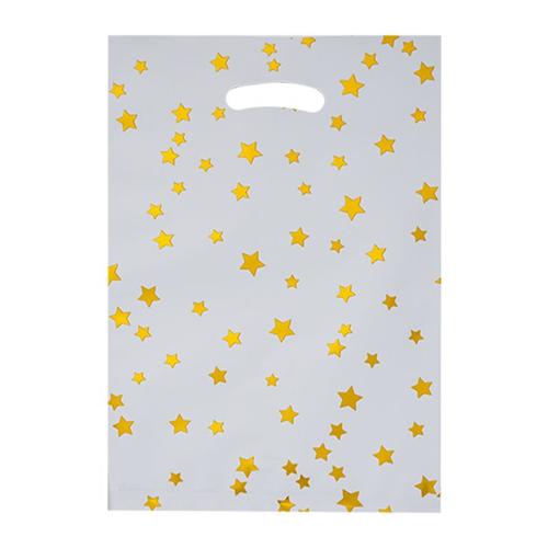 Papier Cadeau ,White-50pcs-16.5x25cm--Sac En Film'aluminium Pour Décoration De Fête, Petite Étoile À Cinq Branches, Couleur Pure, Sa