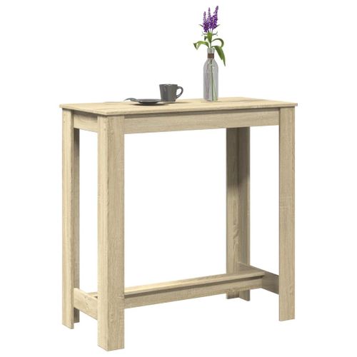 Vidaxl Table De Bar Chêne Sonoma 102x50x103,5 Cm Bois D'ingénierie