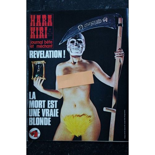 Hara Kiri 161 Février 1975 La Mort Est Une Vraie Blonde Reiser Cavanna Choron Wolinski