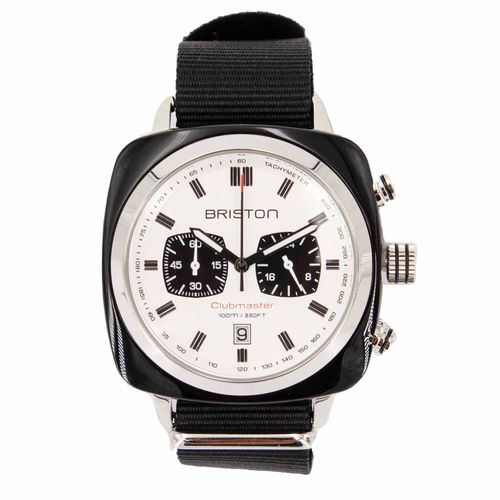 Montre Homme Briston Clubmaster Classic Chrono En Nylon Noir