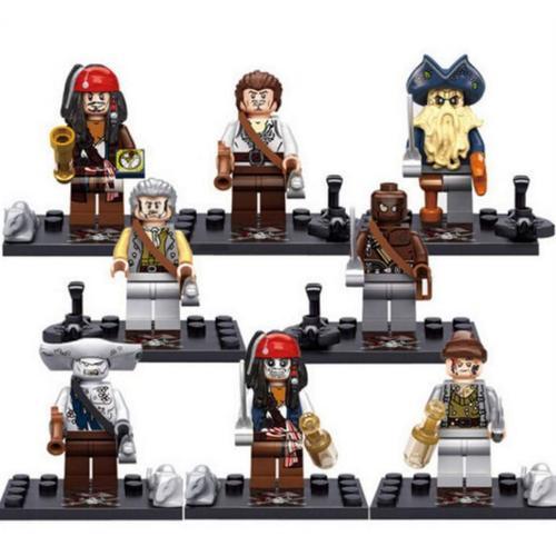 8 Pièces Ksz 515 Pirates Des Caraïbes Building Block Minifigures Jouets Assemblés