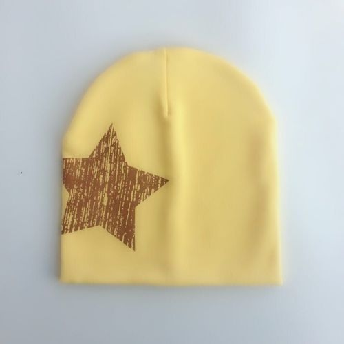 Bonnet En Coton Pour Enfant Fille Et Garçon, Chapeau Doux Et Chaud Avec Tête De Mort Et Imprimé Étoile, Idéal Pour L'automne