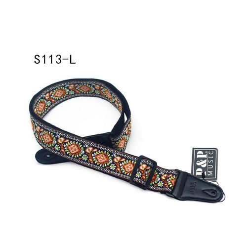 Sangle De Guitare Brodée, Sangle D'épaule De Style National, Ruban Pour Instrument De Musique, Partie De Guitare