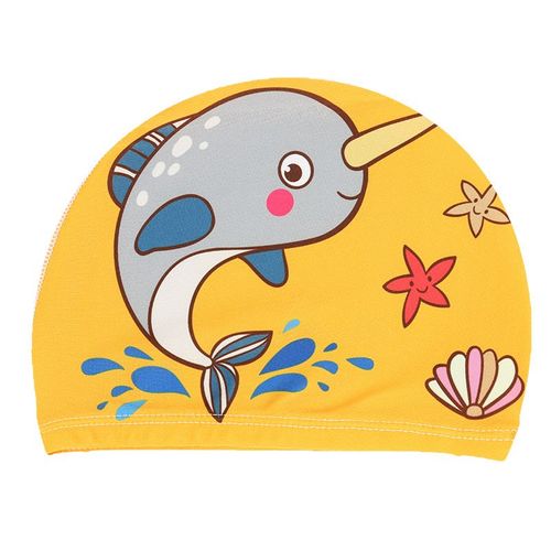 Bonnets De Natation En Tissu Élastique Pour Enfants, Chapeau De Protection Des Oreilles, Motif De Dessin Animé, Pour Garçons Et Filles