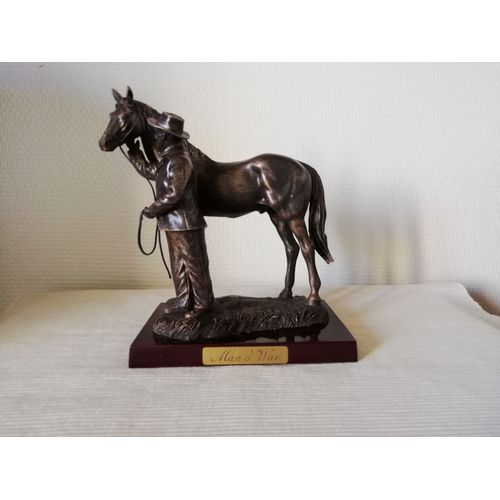 Statuette Figurine Cheval De Course : Man O' War