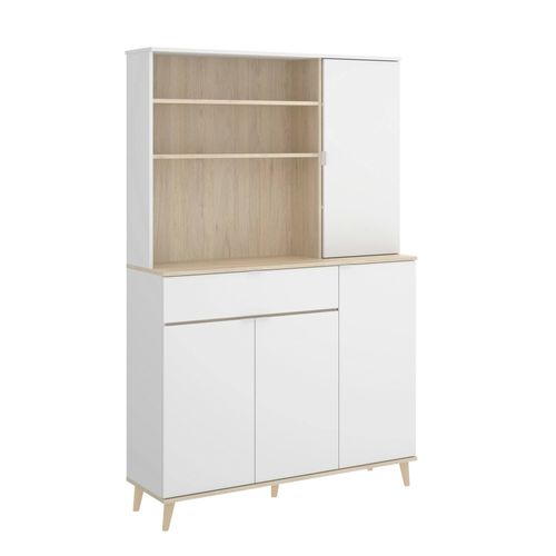 Buffet Effet Bois Blanc Et Chêne