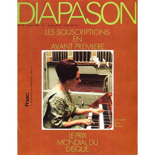 Diapason N°150 - Octobre 1970 Excellent État