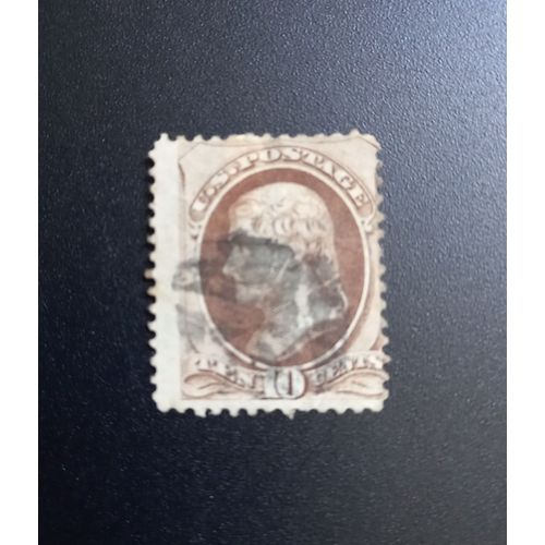 Timbre Etats Unis 1870 Thomas Jefferson - Papier Vélin Blanc