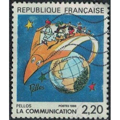 France 1988 Oblitéré Used La Communication Vue Par Pellos Y&t Fr 2503 Su