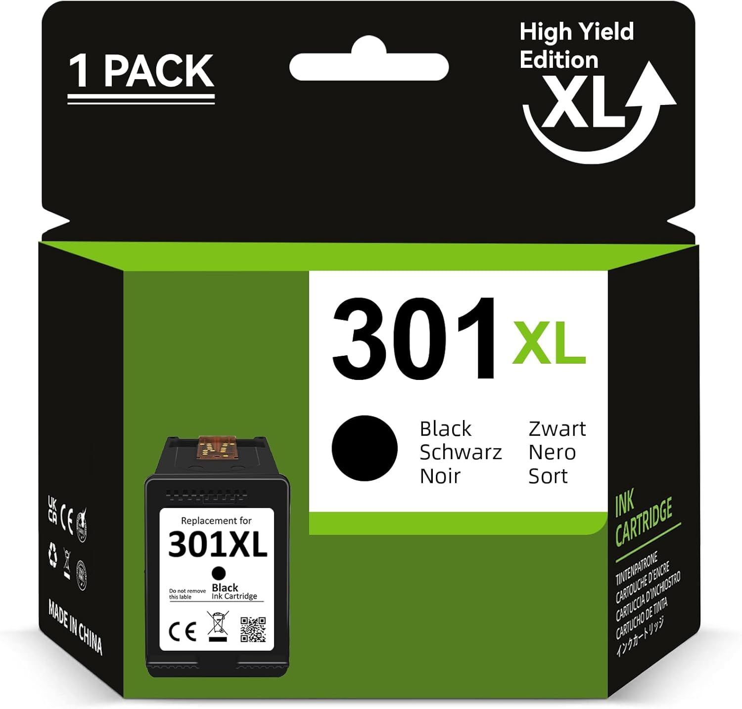 301XL Cartouches d'encre reconditionnées pour HP 301 Cartouche, 301...