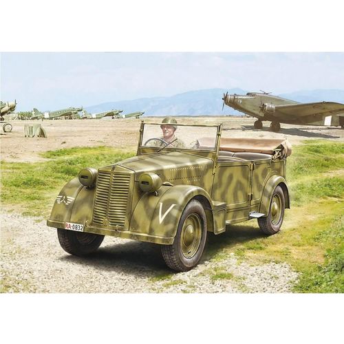 Maquette Voiture Militaire : Fiat 508 Cm Coloniale-Maquettes Italeri